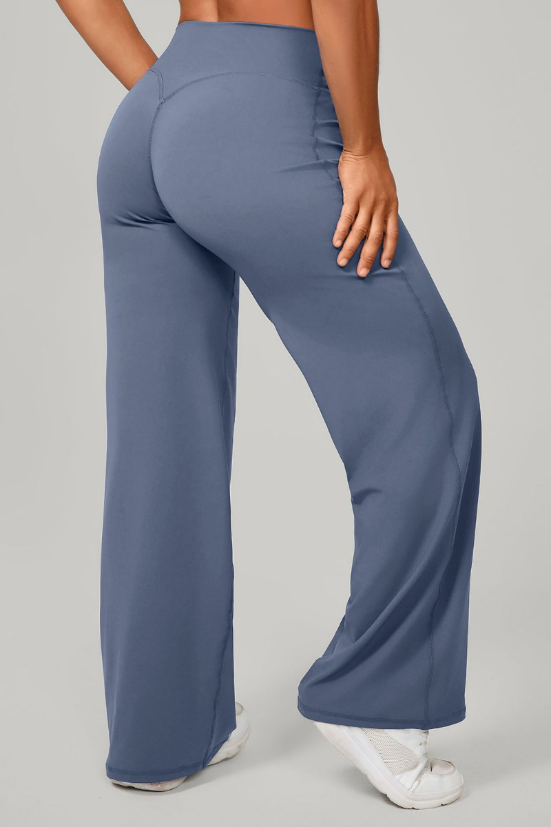 Women's Mid-High Waist Straight-Leg Pants - Image 12