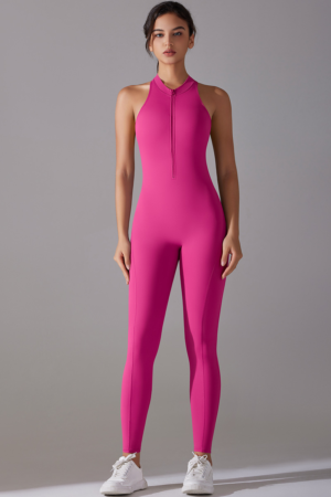 Women's Athletic Slimming Cut Out Backless Jumpsuits