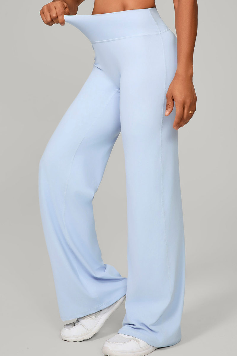 Women's Mid-High Waist Straight-Leg Pants - Image 3