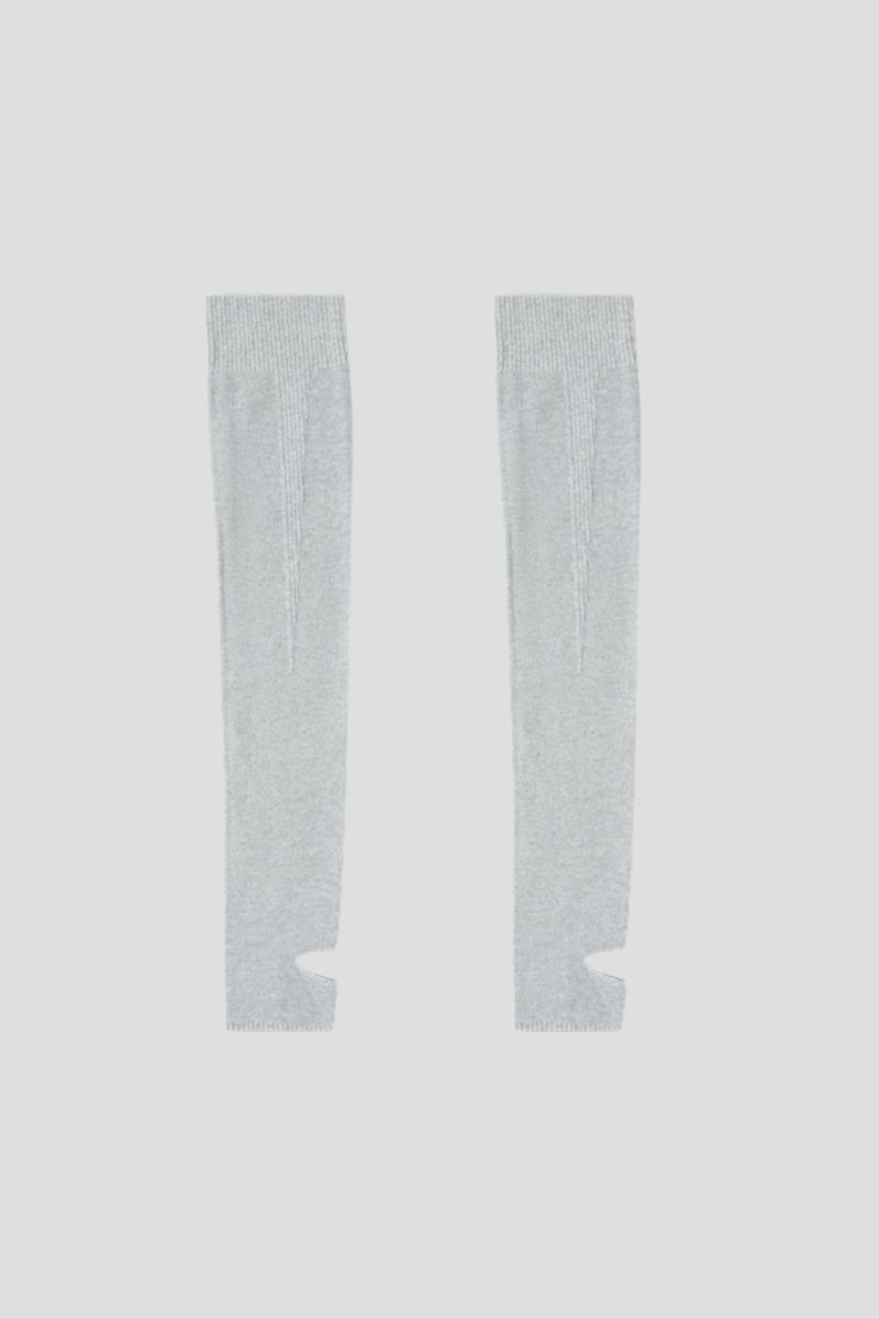 Women's Stirrup Slouch Leg Warmers Ribbed Knit Balletcore Yoga Socks - Image 6