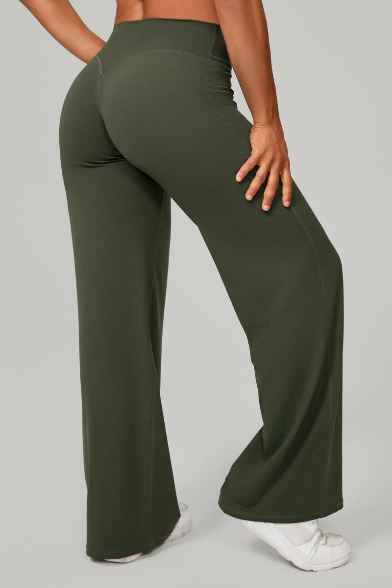 Women's Mid-High Waist Straight-Leg Pants - Image 14