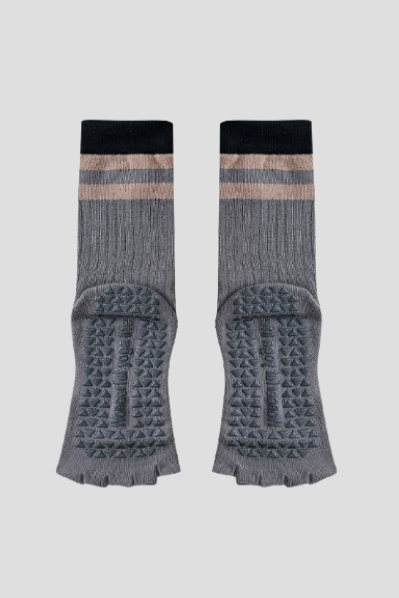 Women's Color Block Pilates Yoga Five Finger Socks - Image 6