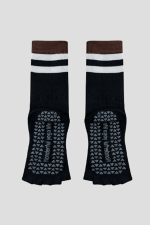Women's Color Block Pilates Yoga Five Finger Socks