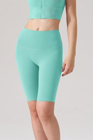 Women Naked-Feel High-Waist Sculpting Yoga Shorts